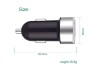Dual USB Car Charger LED LIGHT,2.4A /3.4A / 4.8A